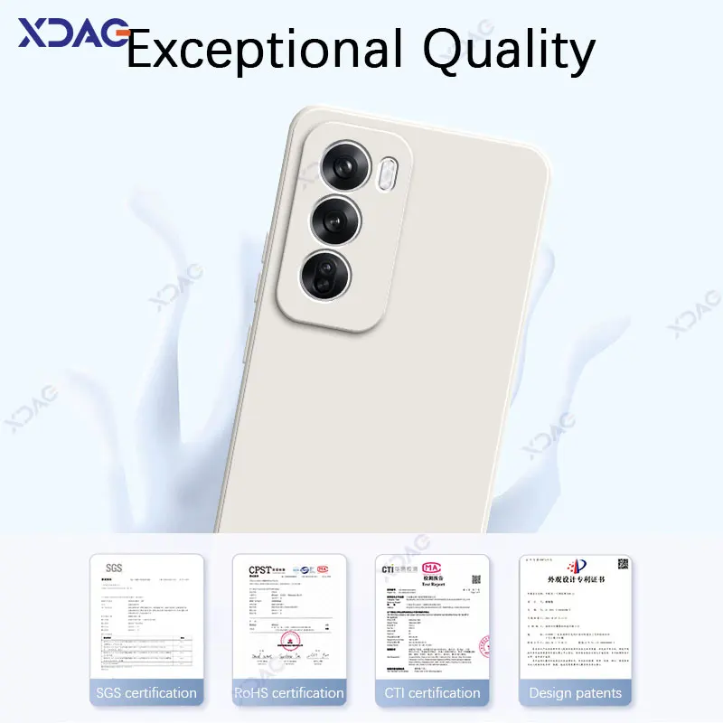 Deluxe Liquid Silicone Square Soft Back Cover