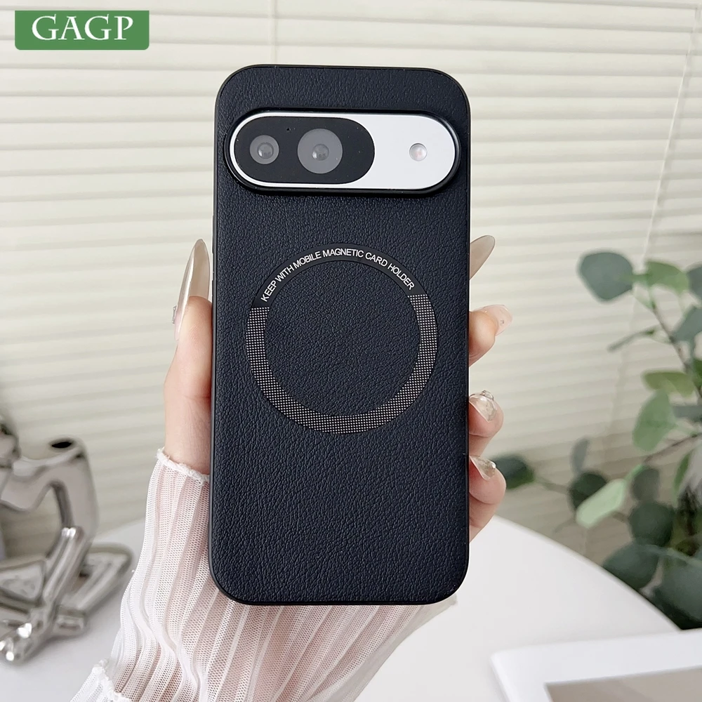 Ultra-Thin Magnetic PU Leather Pattern Case with MagSafe Compatibility