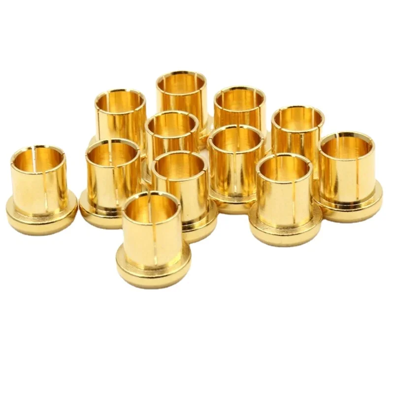 

10pcs RCA Cap Protector Dust Proof Brass Gold Plated Audiophile Shielding Cap RCA Jack Cover Socket