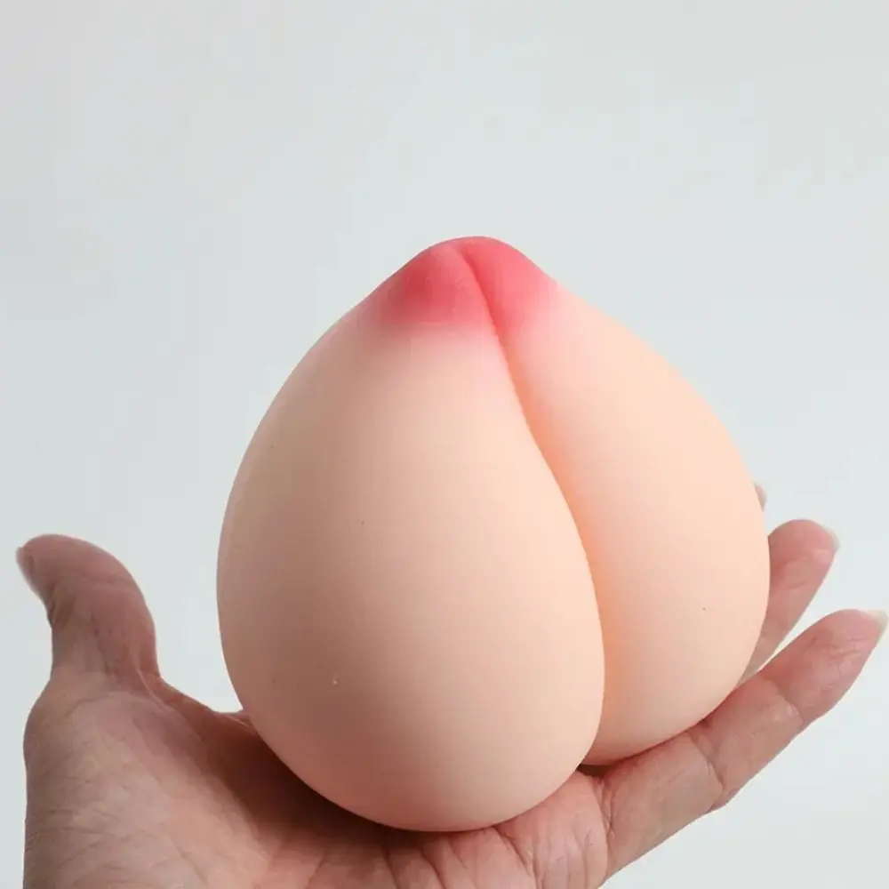 

Decompression Peach Fart Toy Silicone Boyfriend Gift Squeeze Release Ball Simulation Peach Adult Decompression Toy
