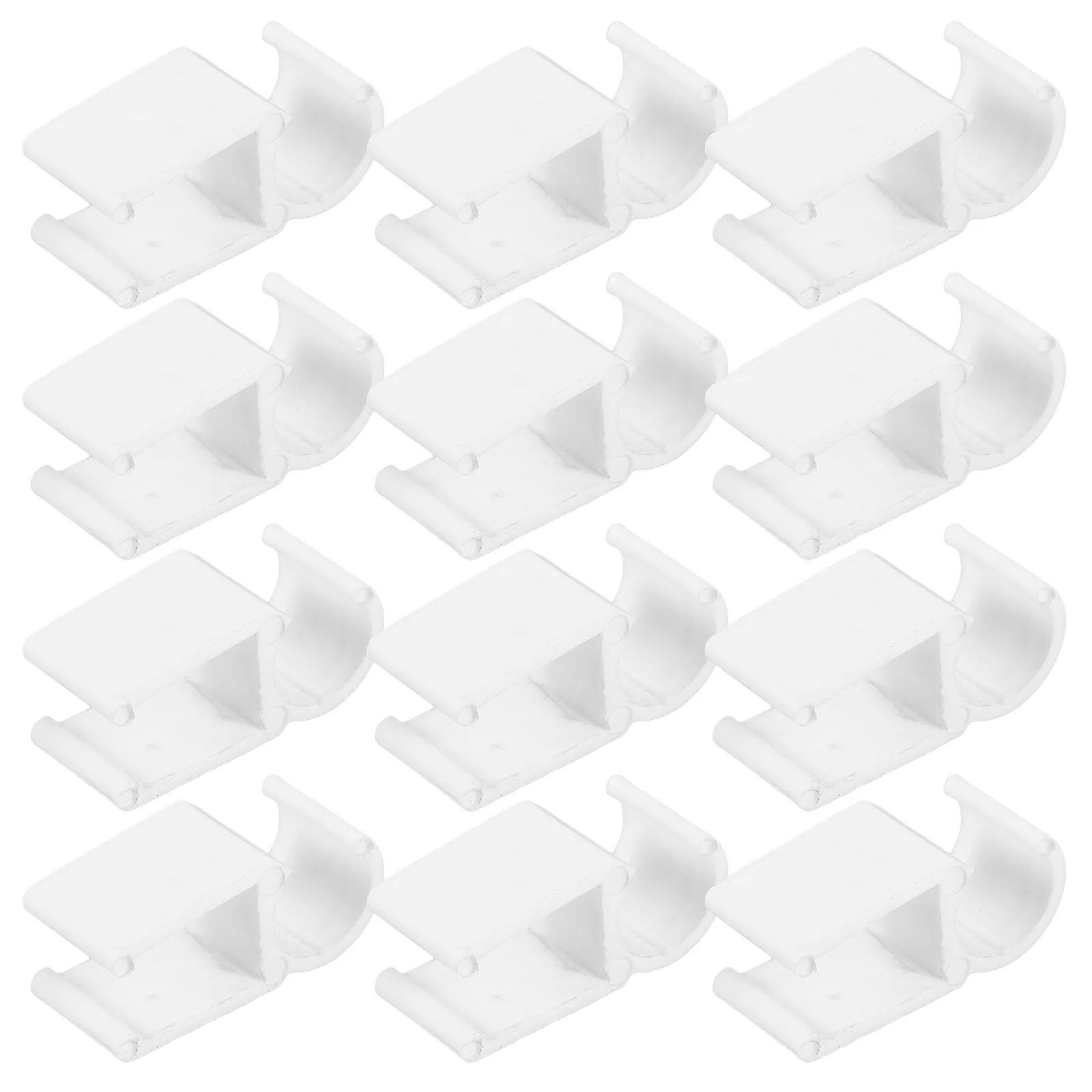 20Pcs 펜 홀더 클립 화이트 보드 용 플라스틱 자체 접착식 칠판 사무실 학교 문구 휴대용 화이트 보드 펜 고정
