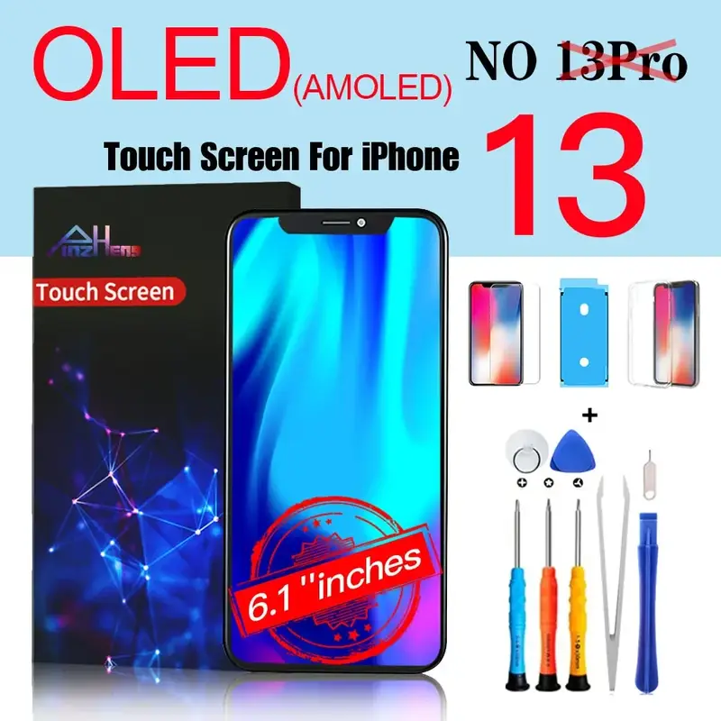 PINZHENG High Quality Screen AMOLED INCELL LCD OLED OEM For iPhone 11 12 13 Mini Pro Max XS XR MAX Display Replacement With Tool - Image 36