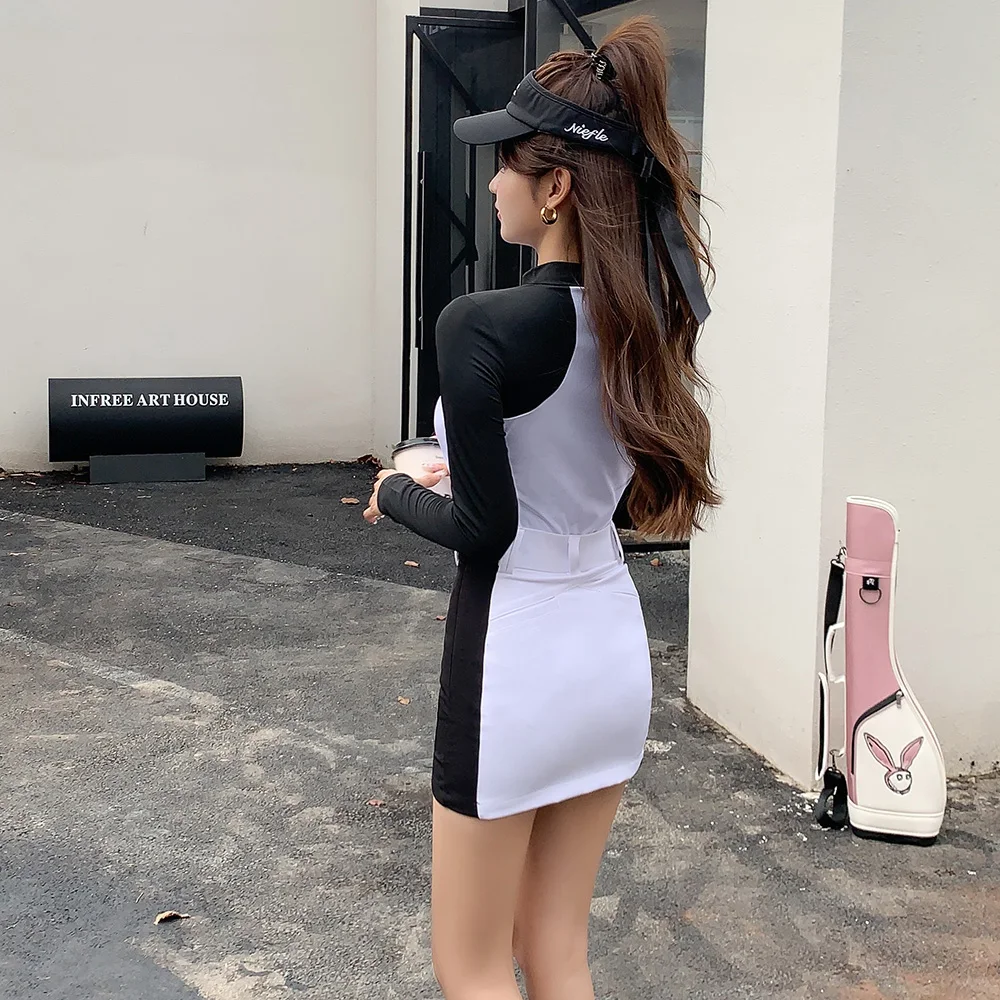 Autumn Golf Women's Slim Fit Wrinkle Resistant Short Skirt Outdoor Leisure Sports Set women tops