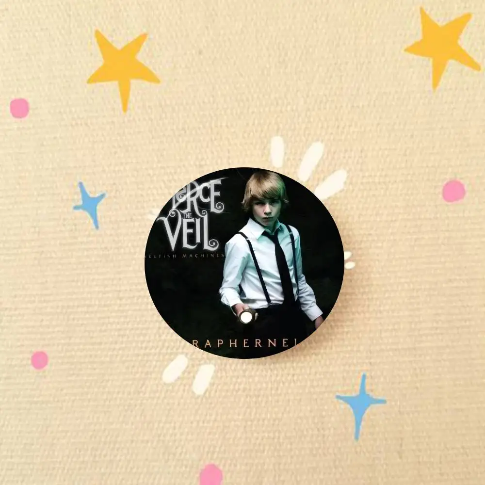 Pierce The Veil Band Icon Tinplate Button Pin Brooch Badge Accessory