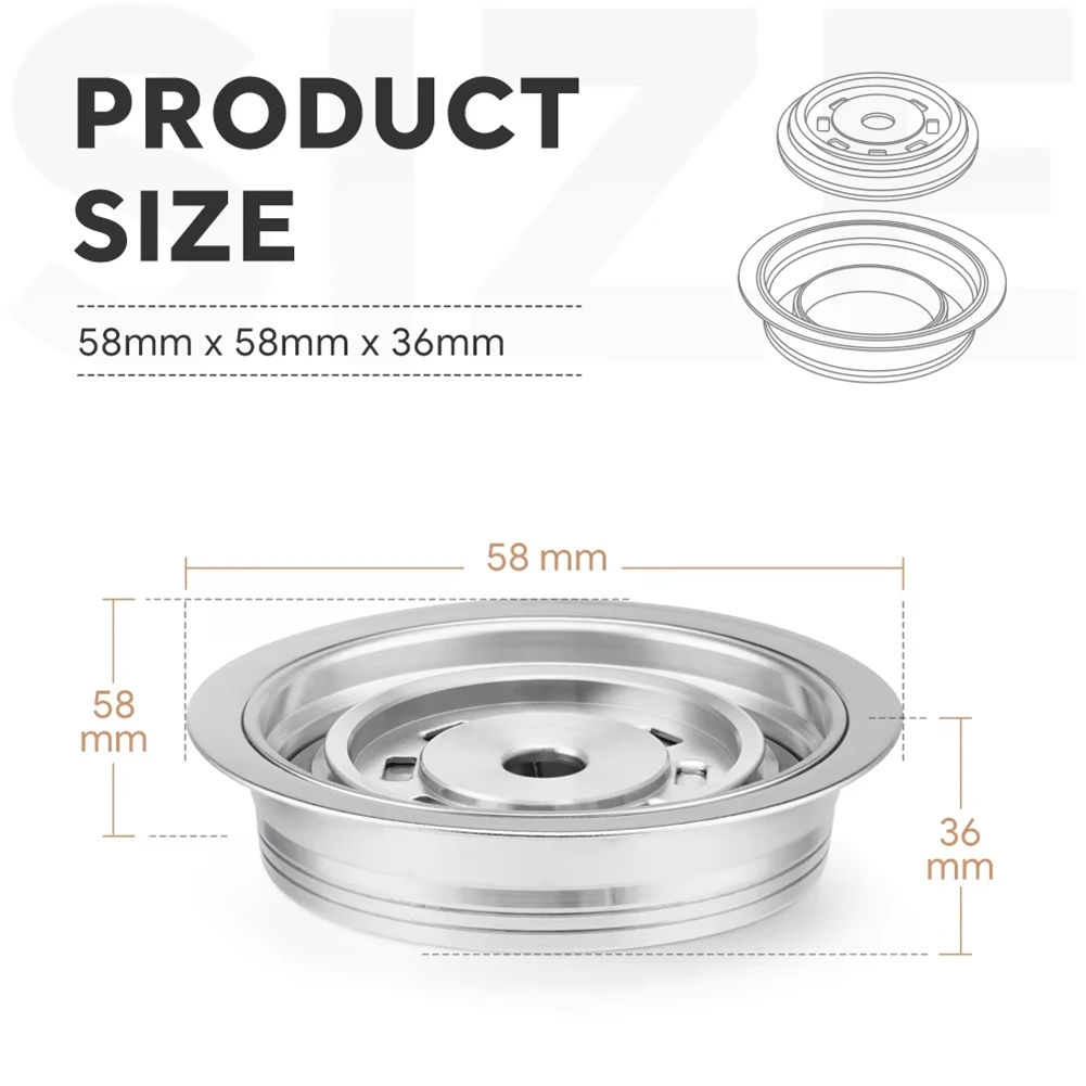 Reusable Capsule Adapter 40ml for Vertuoline Vertuo Next Pop Machine Compatible for Nespresso Coffee Capsule Pods#ABGP