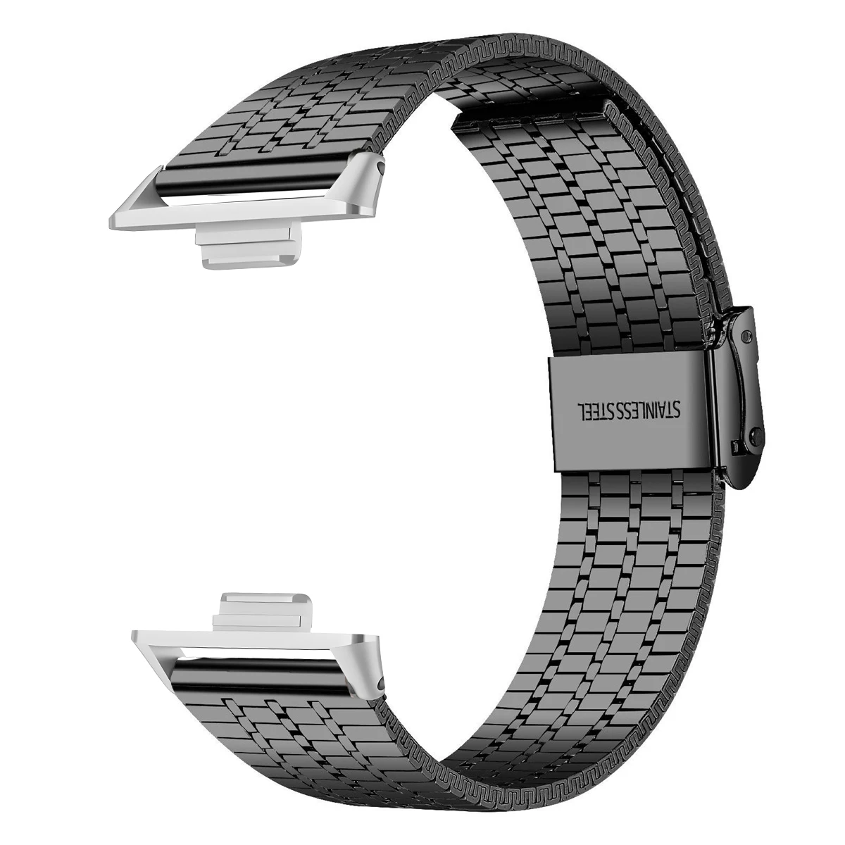 Premium Stainless Steel Bracelet Strap for Smartwatches - Sleek Metal Design Wristband