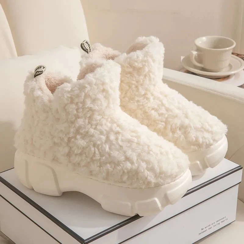 Bojovnice dámská zima sníh boty kožich s vysoký podpatky spláchnout vyrobené z načechraný protiskluzový lehoučké hustý soled teplý boty pro ženy