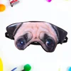 3D Dog Pattern Eye Mask Funny Shade Nap Cover Blindfold Sleeping Mask Eyepatch Sleep Goggles (Pug) 1