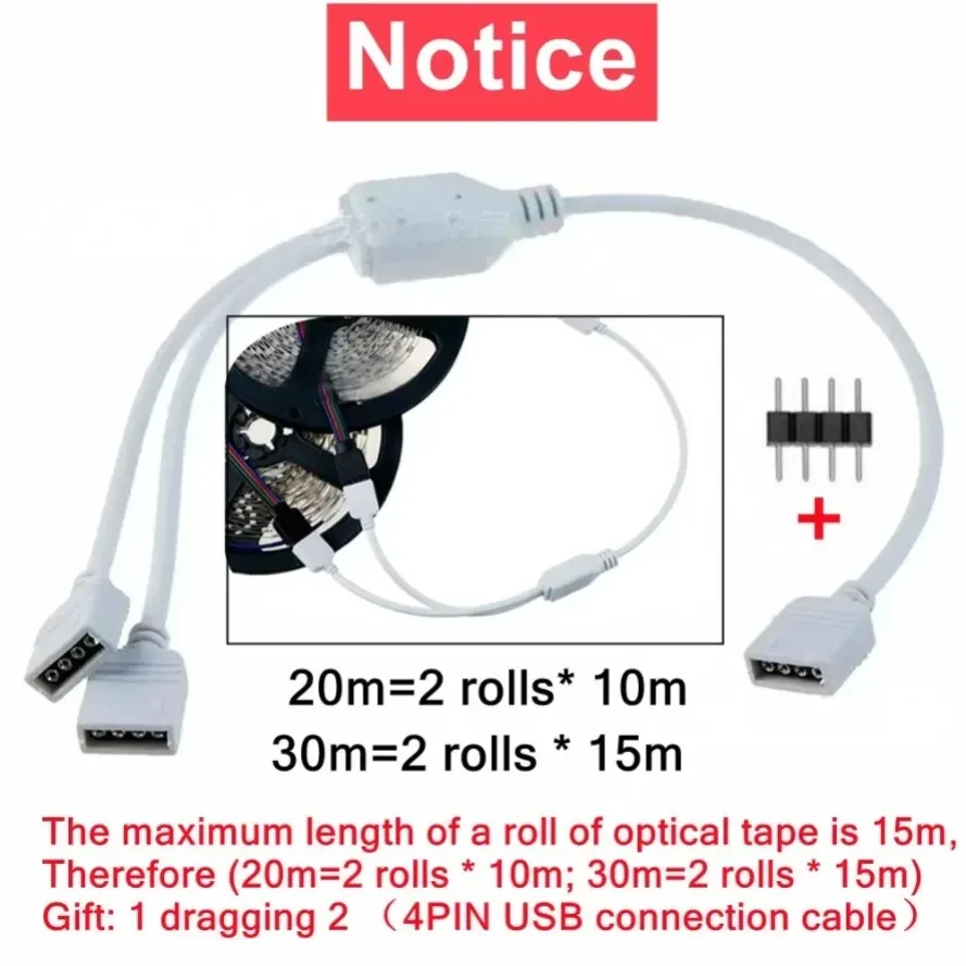 รูปสินค้า LED Strip ยืดหยุ่น ควบคุมสีได้ผ่านแอปพลิเคชัน