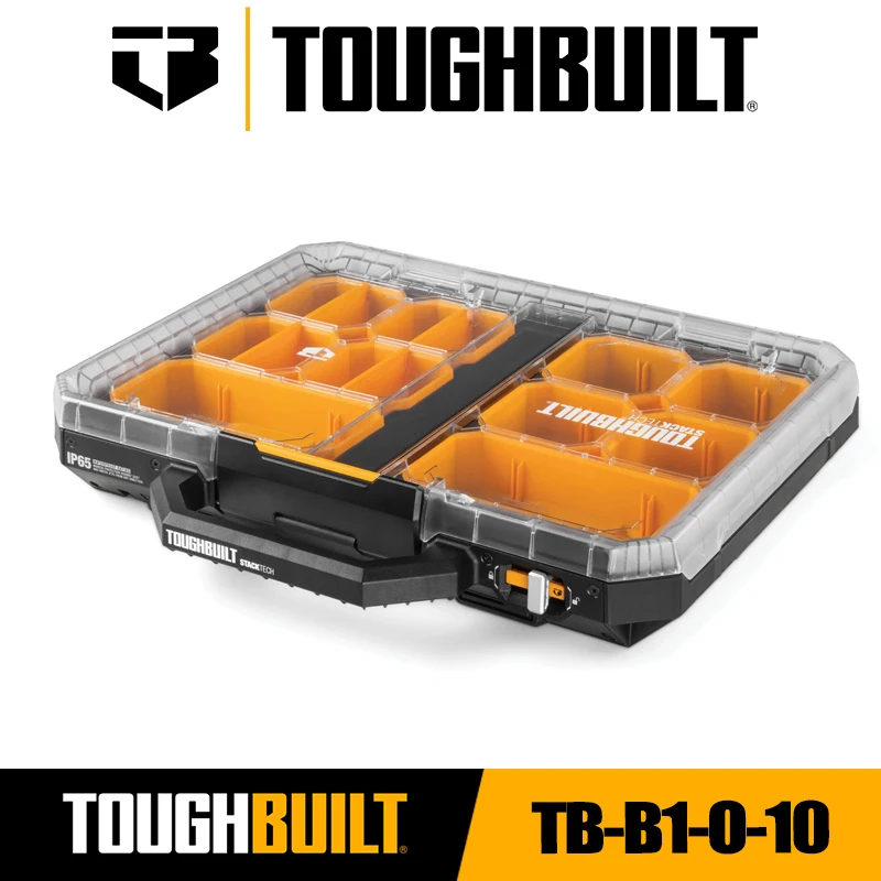 Tool Box TOUGHBUILT TB-B1-O-10 STACKTECH Medium Organizer Multifunctional Car Storage Repair Parts Box Toughbuilt Tool Box storage box,tool bag,tool case,tool organizer,instrument box,storage case,tool box organizer,tool box