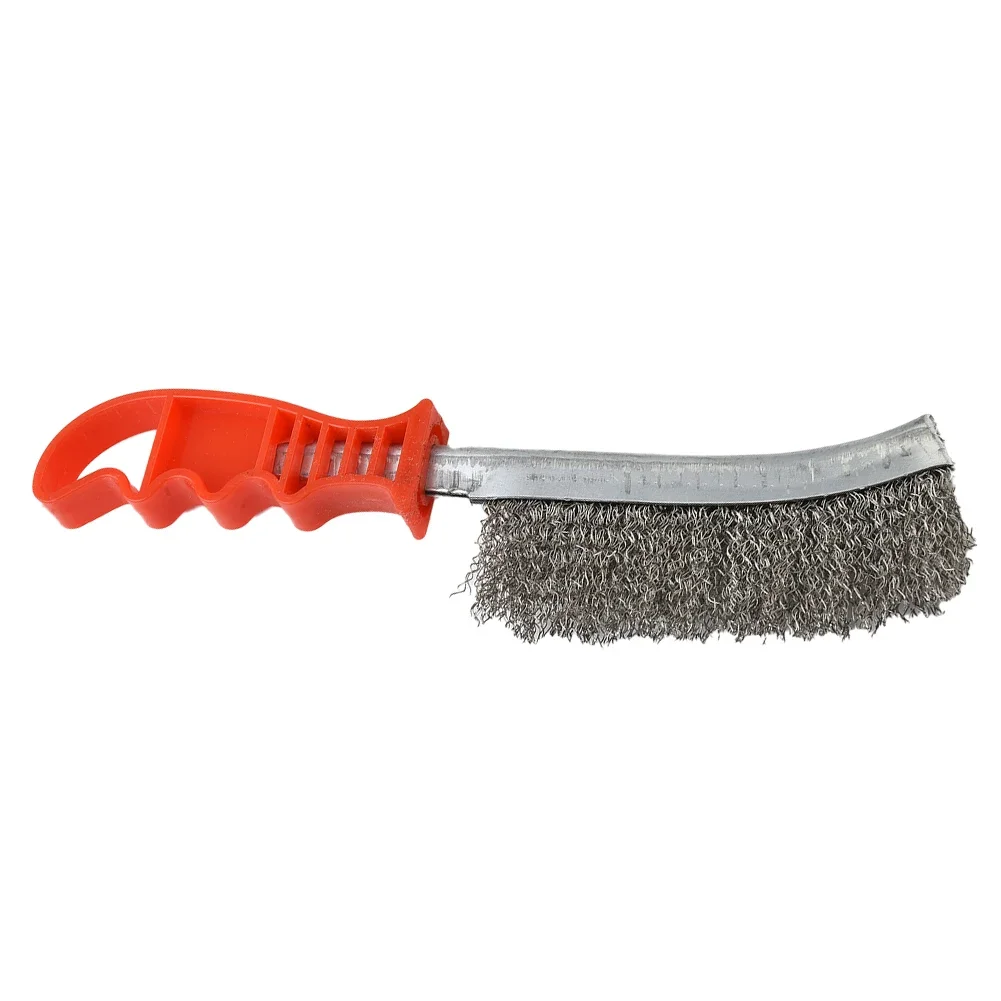 1pcs Stainless Steel Wire Brush 235mmX0.3mmX32mm Rust Removal Gap Cleaning Wire Brush For Welding Seam Plastic Hand Tools 4