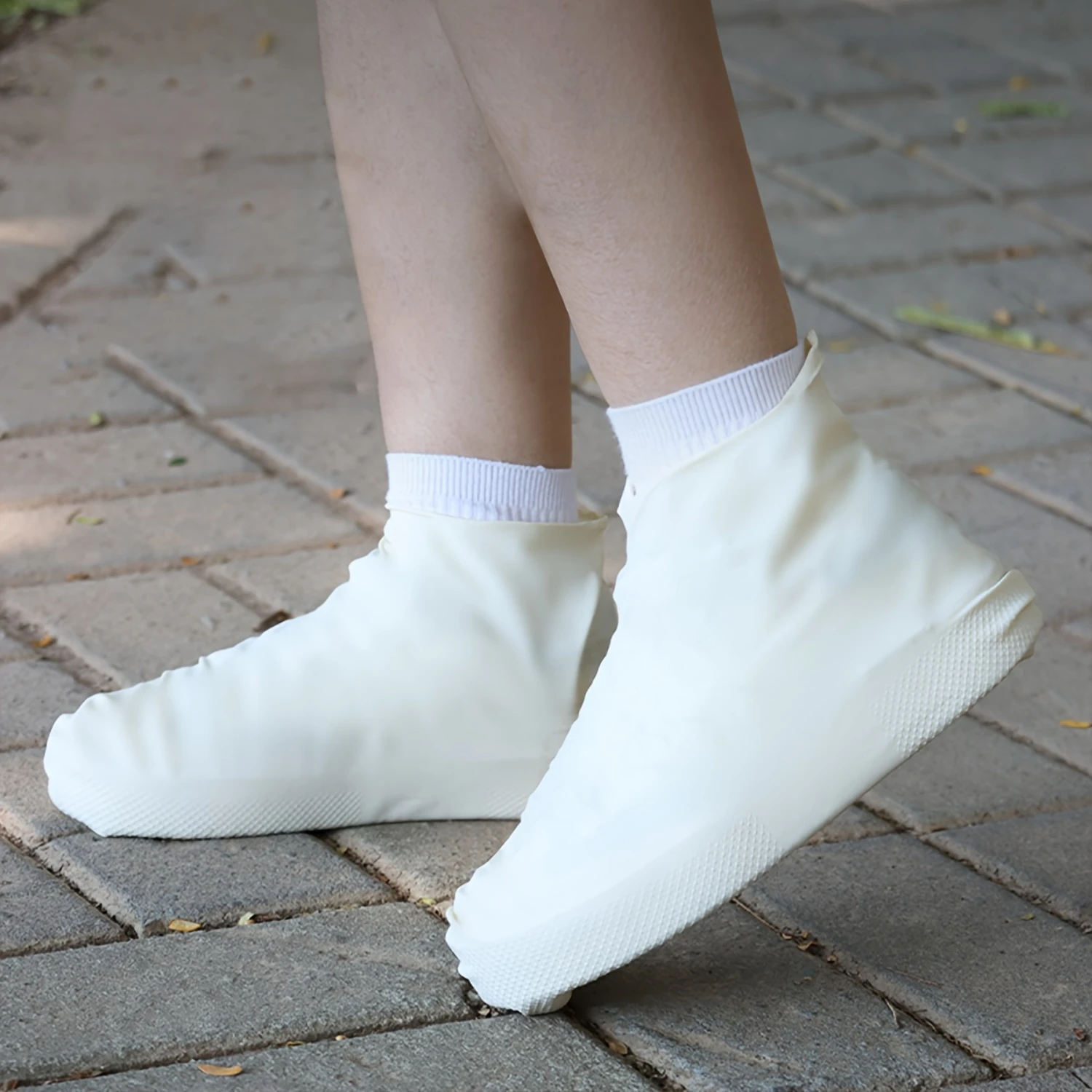 Waterproof Latex Rain Shoe Cover for Men and Women-Thickened, Non-Slip, Wear-Resistant-Outdoor Rain Boots for Rainy Days