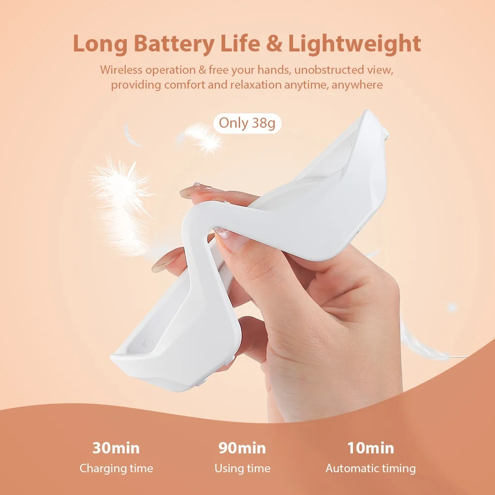 Foreverlily Eye Massager Relieves Eye Fatigue Eyes Massage Glasses Eye Fatigue Relief Massager Under-Eye Glasses Massager 6