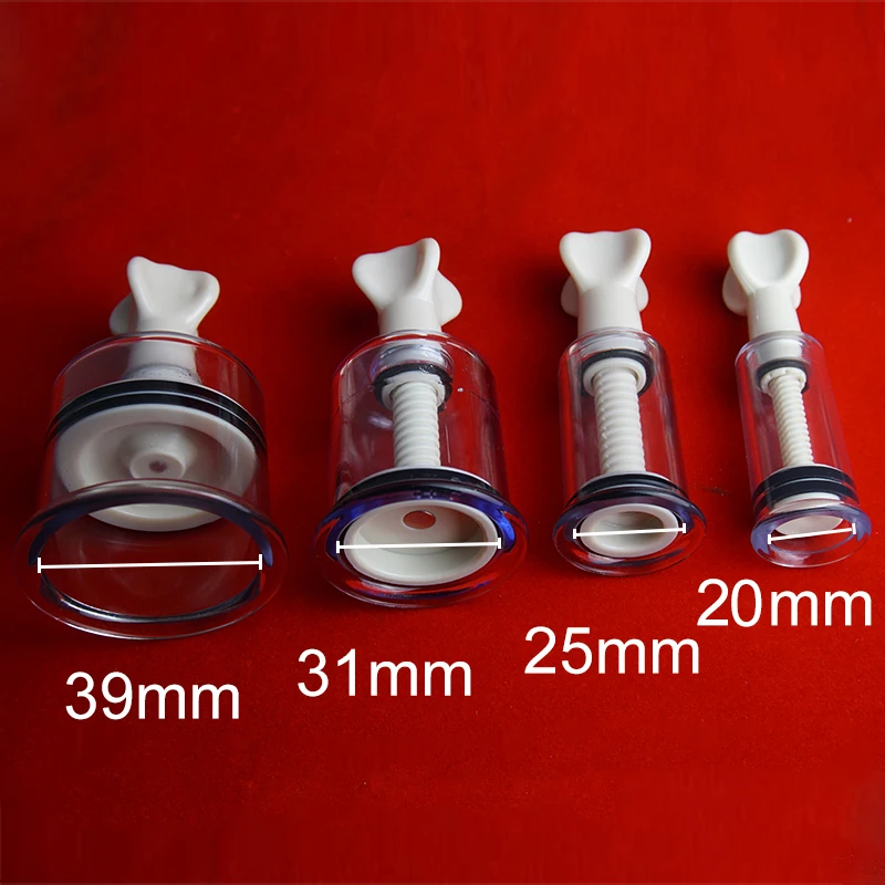 Clit Pussy Nippple Sucker Pump Vacuum Screw Clamp 2PCS Set Breast Enlargement Enlarger Correction Sex Toy Female Masturbation nipple sex toys nipple clamps nipple clamp vibrator