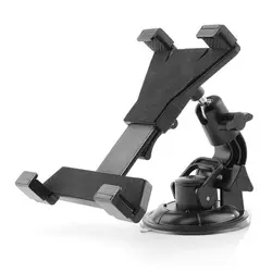 Universal Tablet Car Holder Stand | Adjustable Windshield Mount (Black)