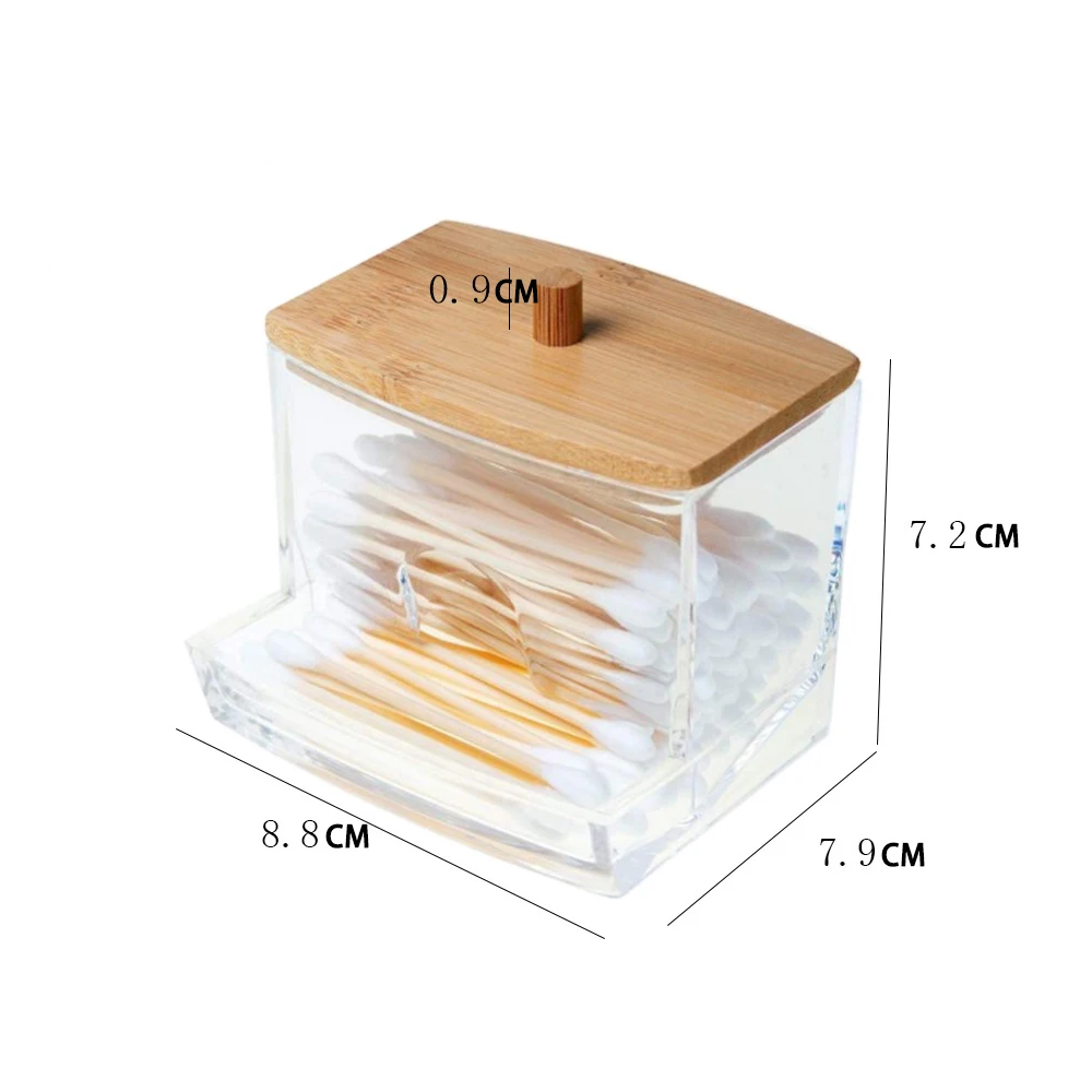 Makeup and Jewelry Storage Organizer – Bathroom Vanity Box for Cotton Pads, Swabs, and Cosmetics