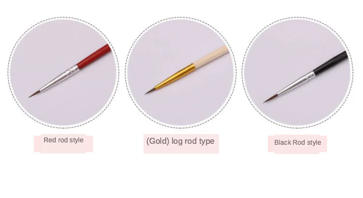 100 Stück/Set Feine Handbemalte Dünne Hakenlinien-Stifte Mehrfarbige Zeichenstifte Malpinsel Kunstbedarf Nylon-Pinsel Spezial – Detail 6