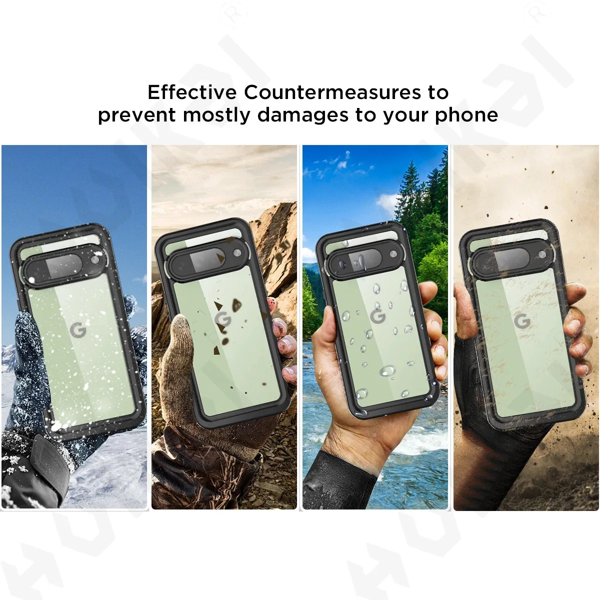 Premium IP68 Waterproof Metal Aluminum Swimming Phone Case - Luxury Underwater Protective Cover