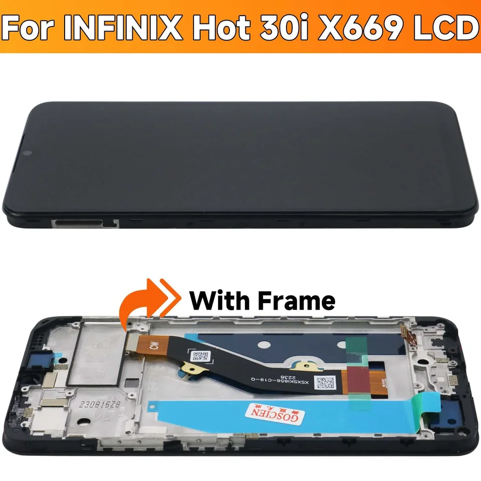 Para Infinix Hot 30i X669 Conjunto De Pantalla Lcd | Meses sin interés