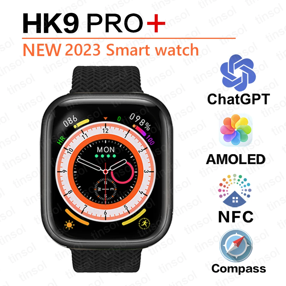 2023 HK9 Ultra 2 AMOLED Smartwatch Men HK8 Upgraded ChatGPT NFC Smart Watch  2GB ROM Dynamic Island Ai Watch Face For Android IOS - AliExpress