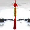 Home Chinese Knot Hanging Decor Good Luck 29cm Brass+cotton Rope Car Hanging Copper Coin Feng Shui Decor Health 1