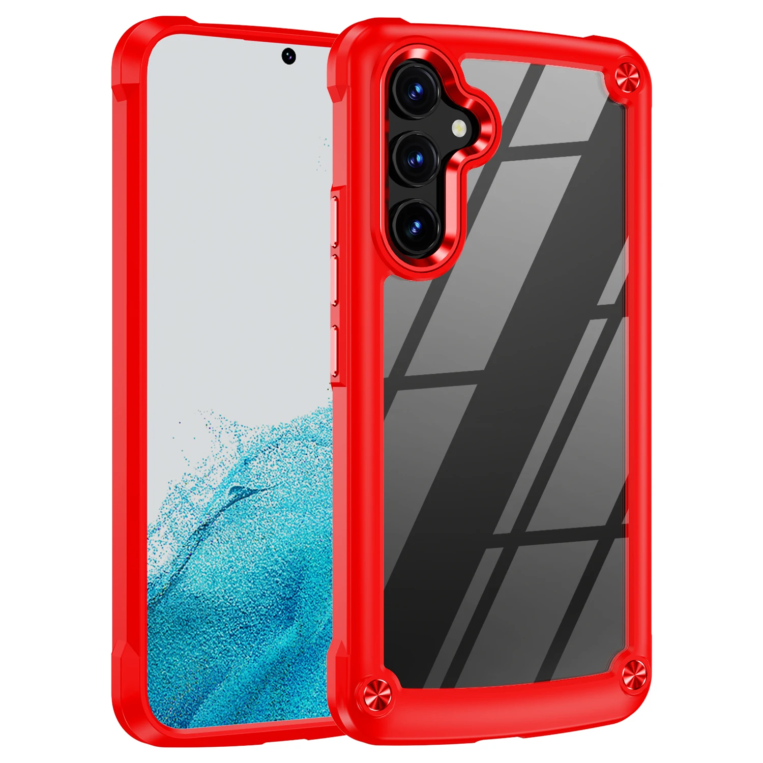 Rugged Heavy Duty Hybrid Shockproof Armor Clear Case