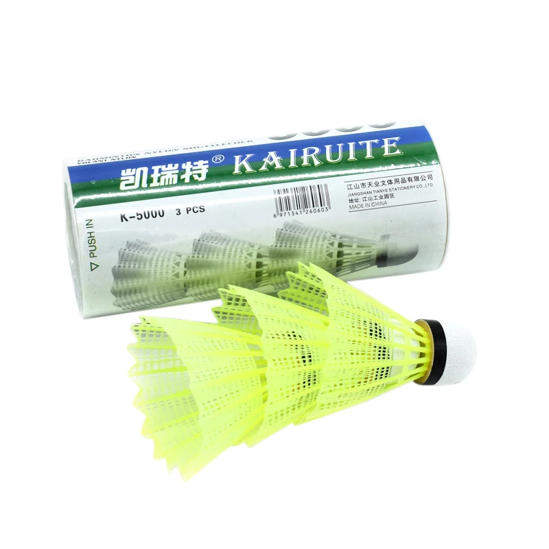 Nylon Badminton Ball 3/6/12 Packs Durable badminton shuttlecock,badminton ball