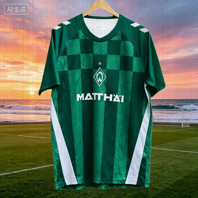 2026 Werder Bremen Fußballtrikots für Herren und Damen, Sport-Trainingsuniformen, Atmungsaktive 3D-Fußballtrikots, Eltern-Kind-Modelle