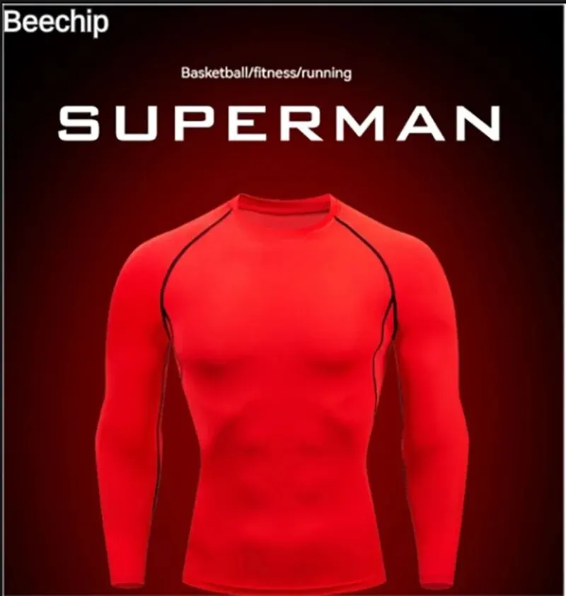 Fitness Clothing Men's Long Sleeve Running Basketball Training Basecoat T-shirt Tight Fit High Elastic Fast Dry Compression compression t shirt sport t shirt running t shirts fitness clothes running t shirt men t shirts
