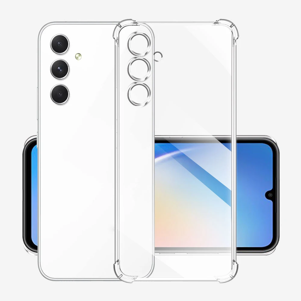 Clear Silicone Protective Case for Samsung Galaxy A55 5G
