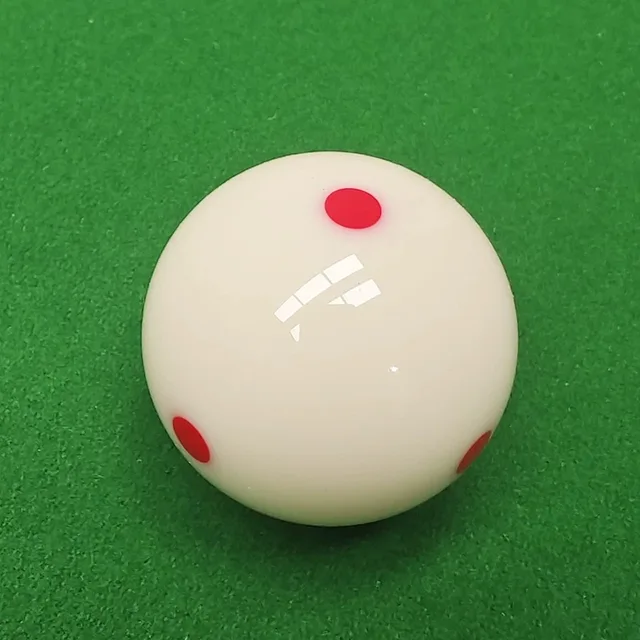 2.25'' Red Dot Cue Ball - Chinese Black 8 & 9-Ball Training Ball, Durable Phenolic Resin for Spin Control (Standard Pool Table F 1