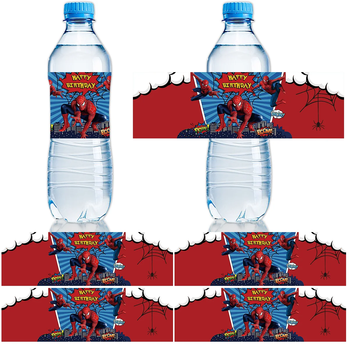 Etiquetas adhesivas para botellas de agua de SpiderMan decoraci n para etiquetas-adhesivas-para-botellas-de-agua-de-spiderman-decoraci-n-para