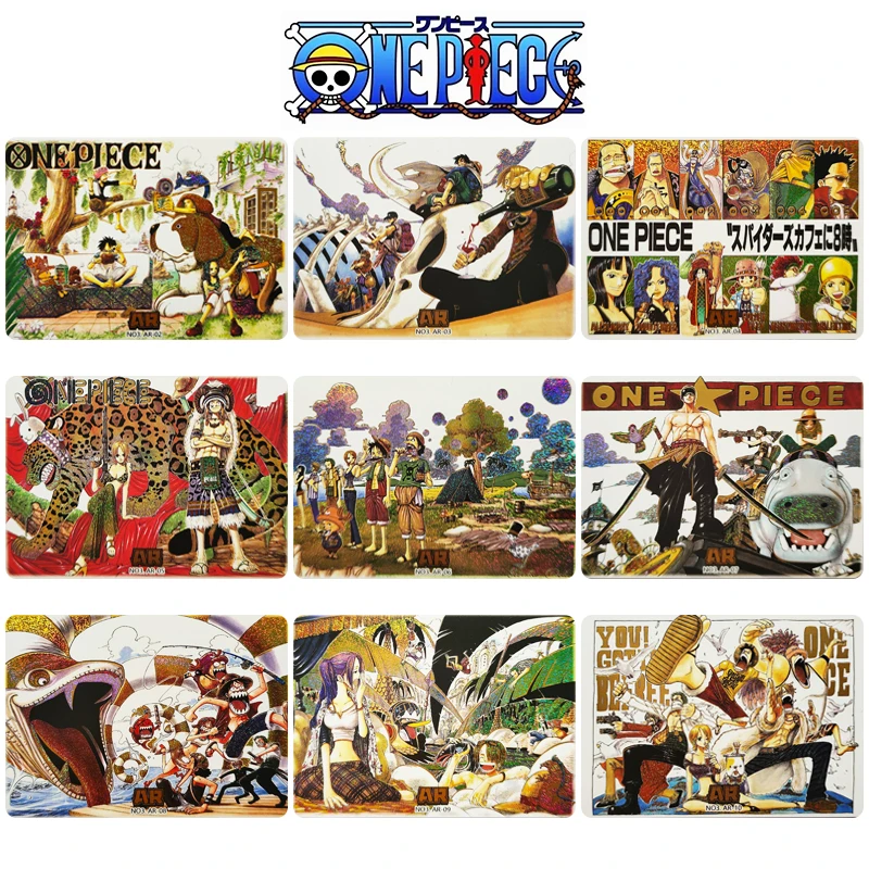 Scheda Di Raccolta Serie Ar Monopezzo Usopp Roronoa Zoro Monkey D. Rufy Anime Personaggi Flash Card Cartoon Toys Regalo Di Natale