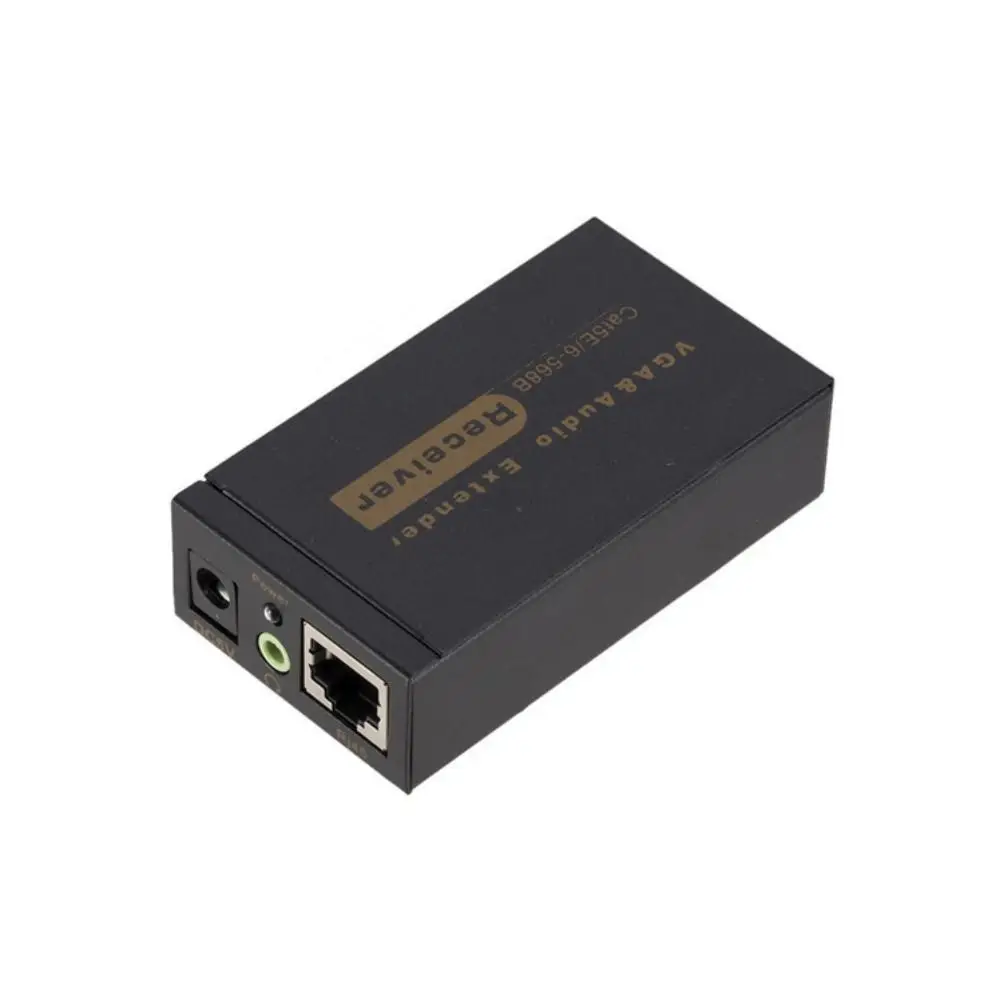 VGA To RJ45 VGA 100M Video Audio Extender Signal Amplifier Cat5/6 To RJ45 Extender 100M Ethernet Transmission