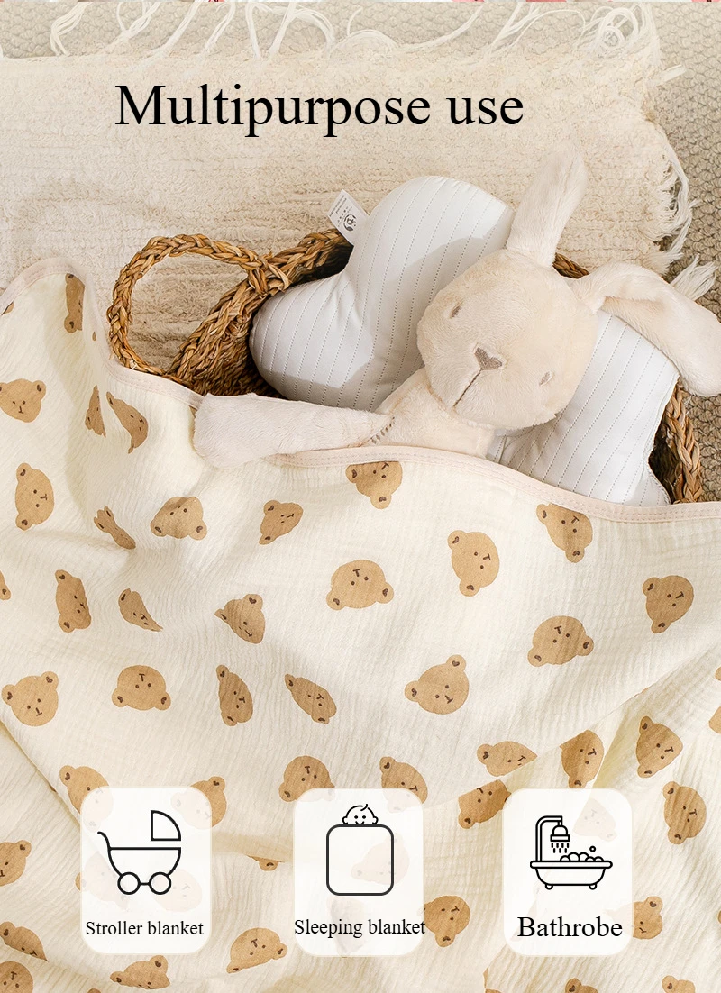 طفل ربيع الخريف في الهواء الطلق عباءة متعددة الأغراض لطيف الدب مقنعين منشفة استحمام الطفل لينة قسط القطن ماصة للعرق البشكير