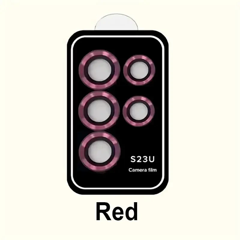 Premium Metal Camera Lens Glass Protectors with 9H Tempered Glass
