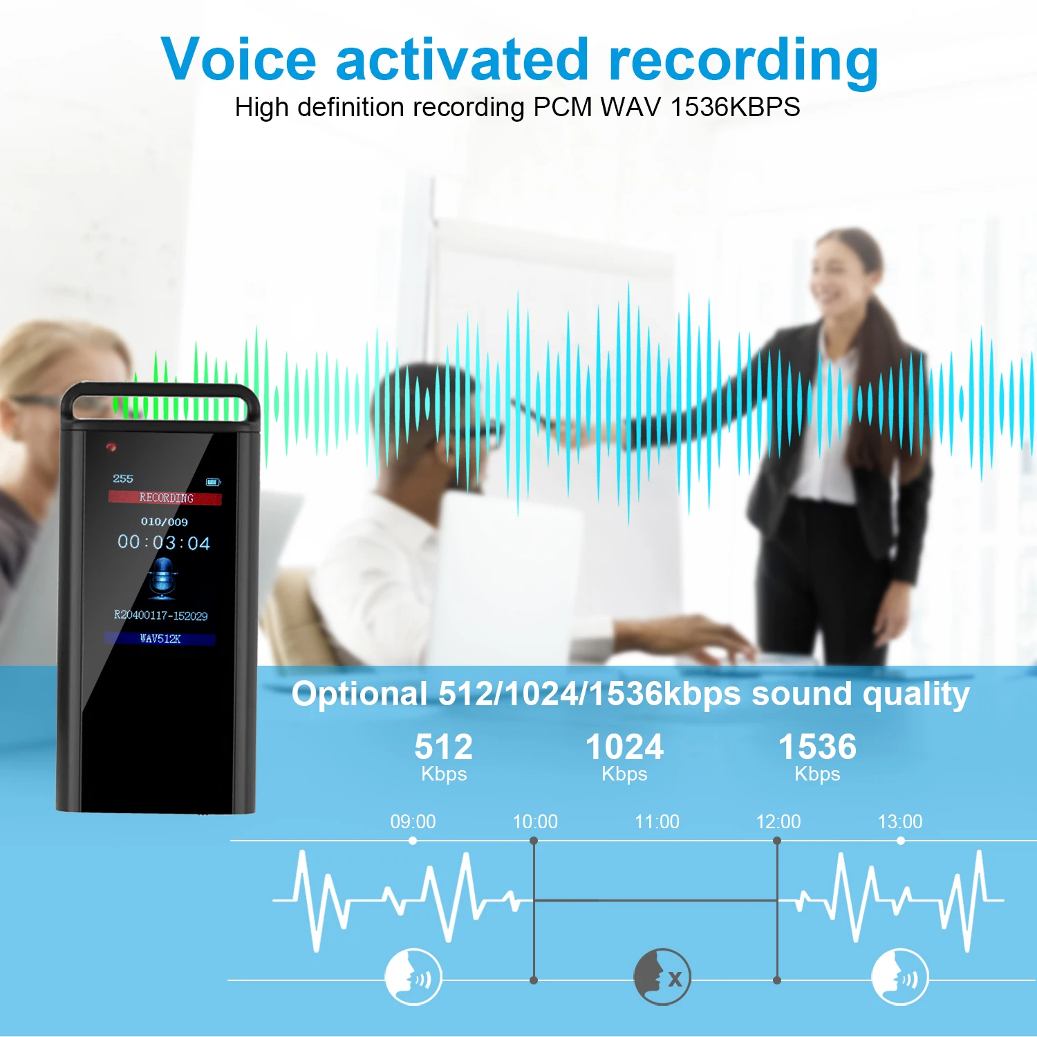 USB C kablosu ile dizüstü bilgisayara bağlı ses kaydedici kalem
