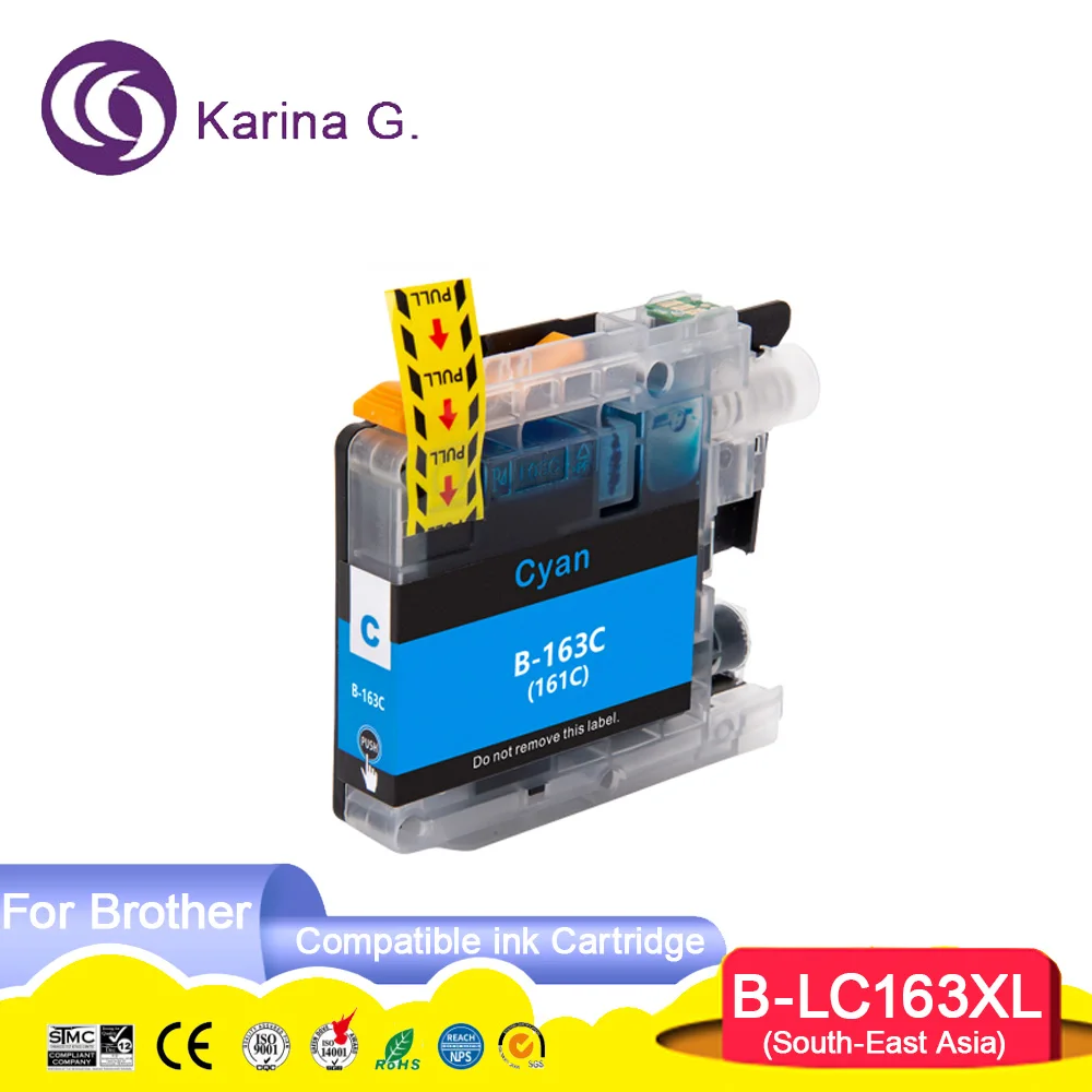 LC161 LC163 Compatible Color Inkjet Ink Cartridge for DCP-J152W/J552DW/J752DW M