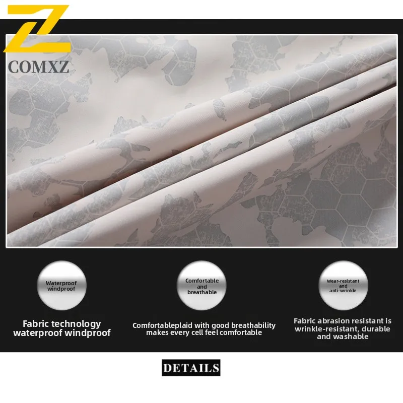 Men Outdoor Thermal Windbreaker Windproof Rainproof Fleece Lined Mountaineering Coat with Detachable Hood Spring Autumn Hiking