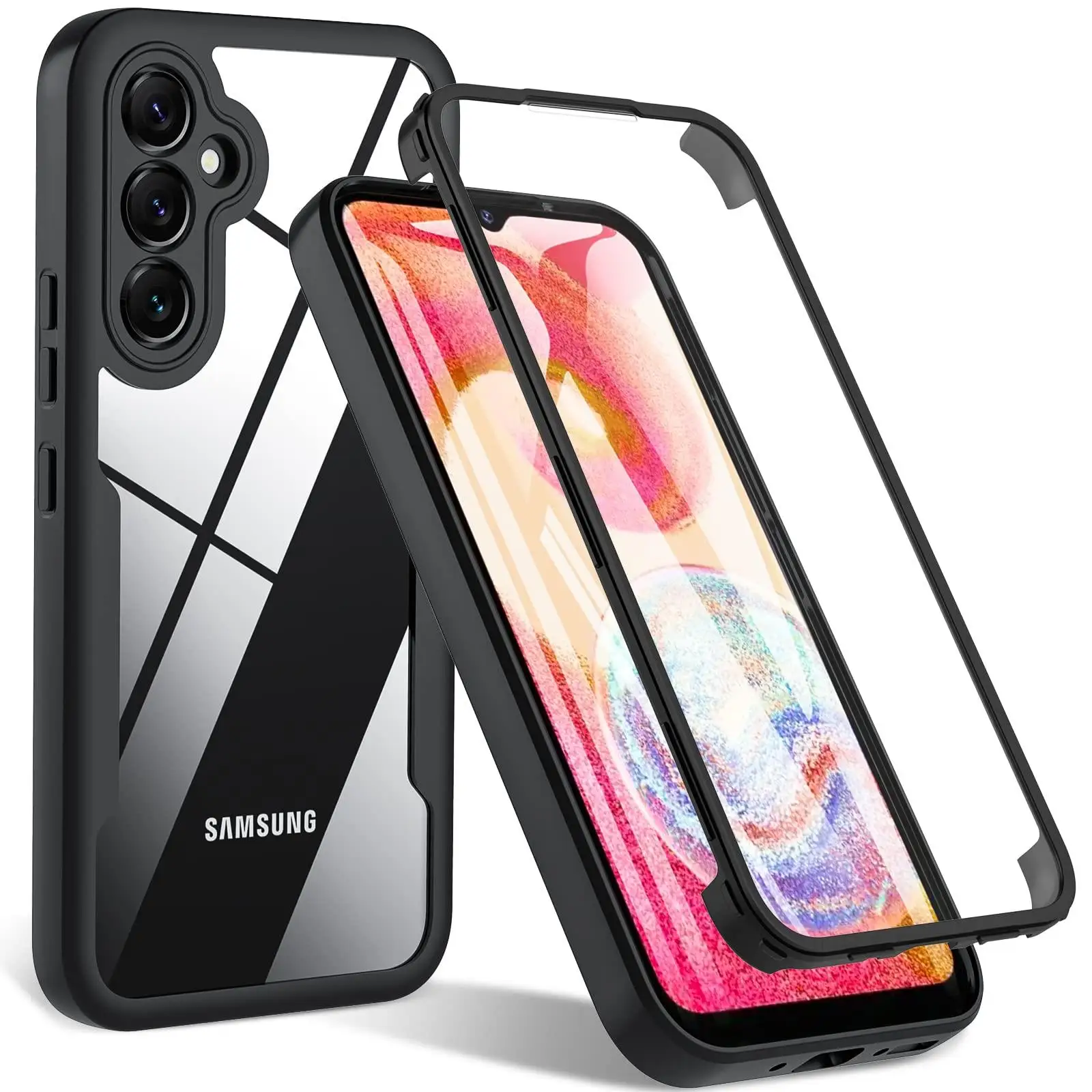 Clear 360-Degree Full Body Screen Protector Case - Transparent Cover