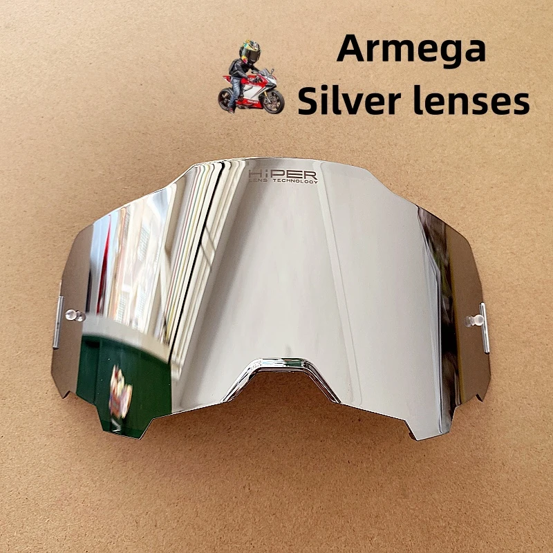 Enhanced Motorcycle Goggle Replacement Lenses - 5 HiPER Mirror Colors for Dirt Bike, Motocross & Cycling Safety Glasses