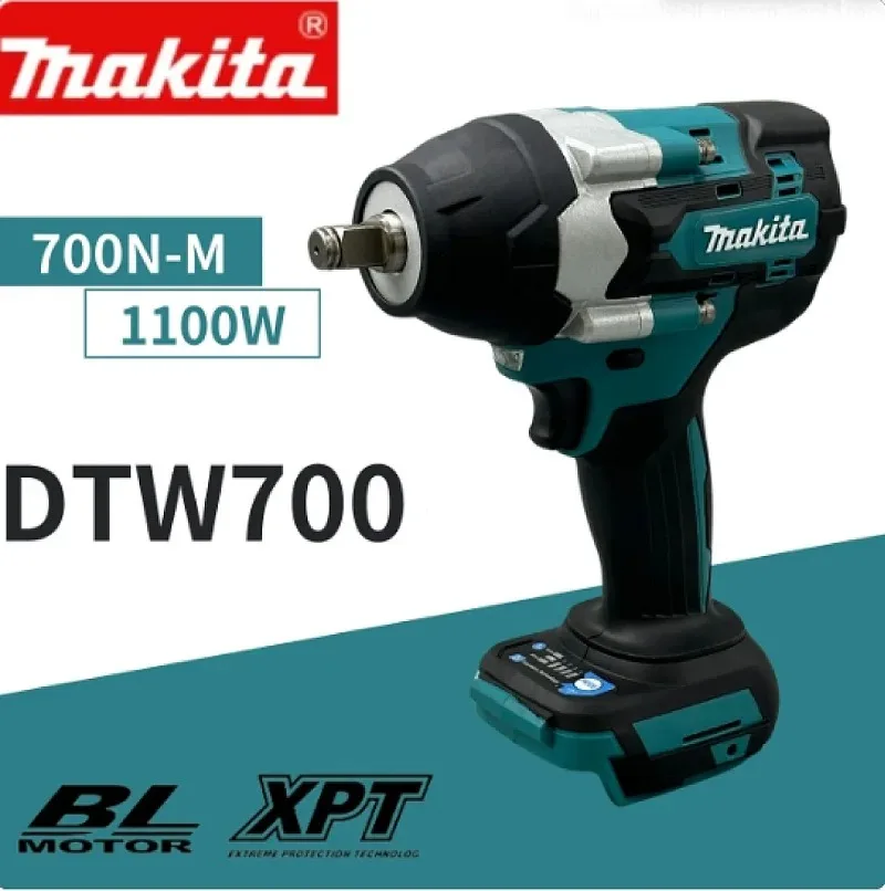 18V Brushless Electric Wrench Cordless Drill Screwdriver Free Delivery Large Torque Power Tools Torque Wrench Makita DTW700 electric wrench