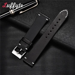 Versatile Quick Release Watch Strap - Premium Unisex Wristband Replacement - 22mm (Black)