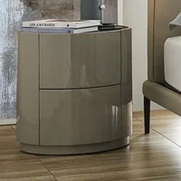 Table de chevet de rangement simple en bois exquise pour chambre à coucher moderne 1