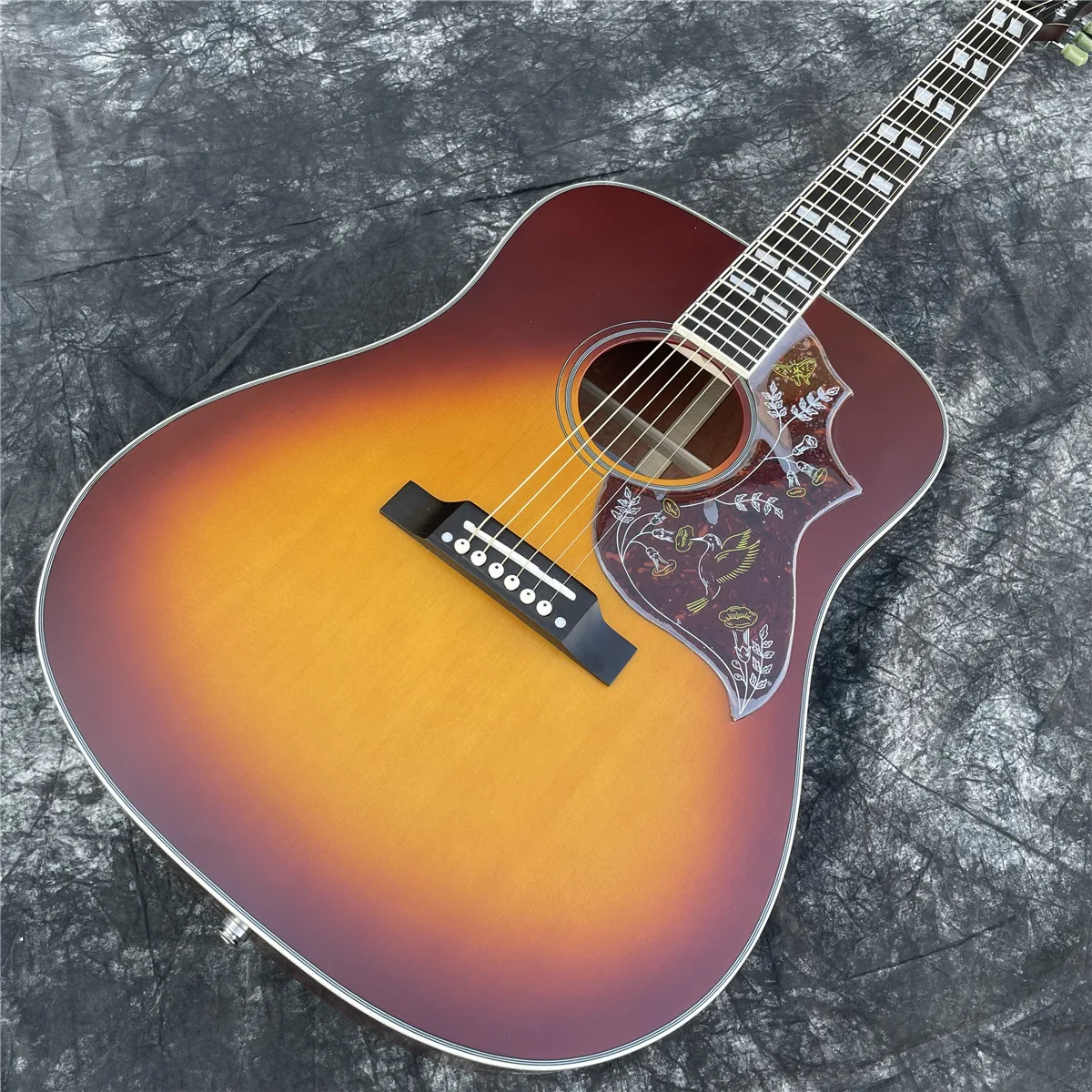 

Handmade 41" Matte Sunset Solid Spruce Top Acoustic Guitar Top Quality Electric Guitar