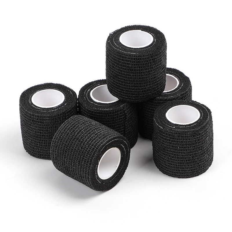 

Black Tattoo Grip Bandage Cover Wraps Tapes Nonwoven Waterproof Self Adhesive Finger Wrist Protection Tattoo Accessories