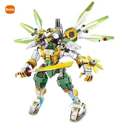 Jeu de blocs de construction pour enfants, nouveau, 929 pièces, Ninja, ld, Titan, Mech Robot, avec figurines éducatives, compatibles 70676 