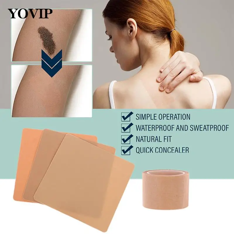 

Concealer Tattoo Stickers Flaw Conceal Sticker Hide Skin Spots Cover Up Portable Tattoo Birthmark Burn Scar Waterproof Tape