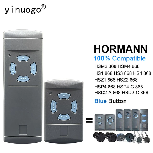 HORMANN HS4 HSM4 Garage Door Remote Control 868MHz Compatible With HORMANN  HSM2 HS2 HS1 HSE2 HSE4 868.35MHz Gate Keyfob Clone - AliExpress