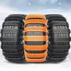 1PC Rubber Car Snow Chains Anti-Skid Emergency Accessories Auto Tire Wheels Chains Adjustable Car Tires Accessories